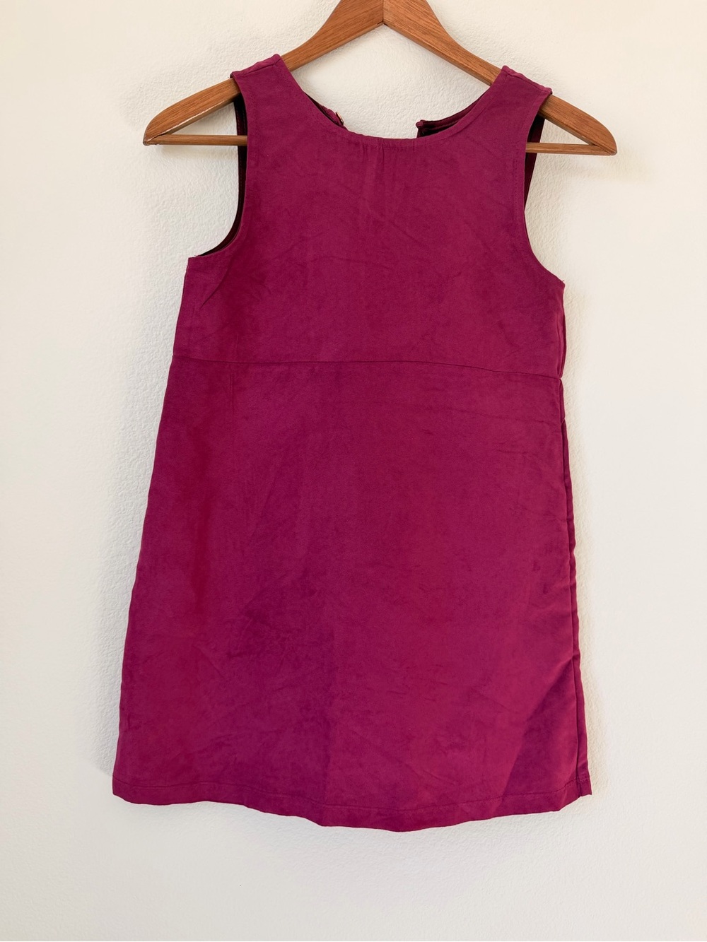 Vince Camuto Sleeveless Shift Dress in Faux Suede